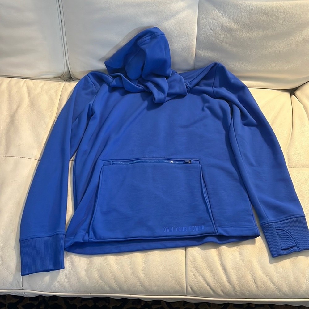 ATHLETA GIRL BLUE HOODIE MULTI POCKET
